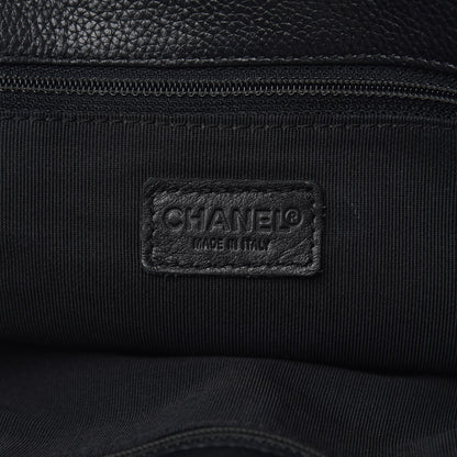 Chanel Calfskin Tall Cerf Tote Black 6 of 9