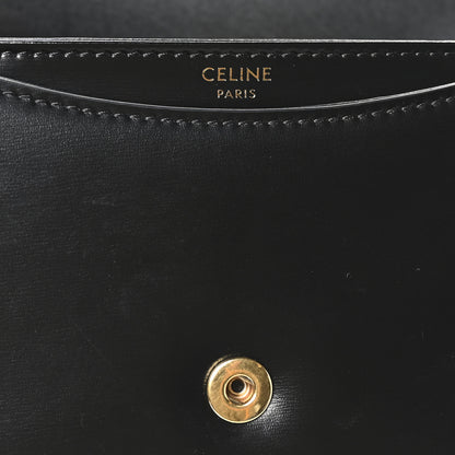 Celine Shiny Calfskin Triomphe Mini Besace Clea Black 6 of 9