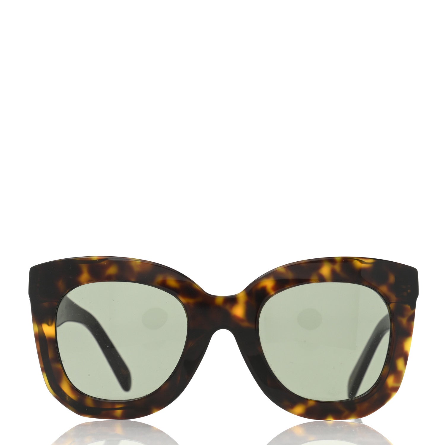 Celine Acetate Butterfly Sunglasses CL4005F Dark Havana 2 of 7