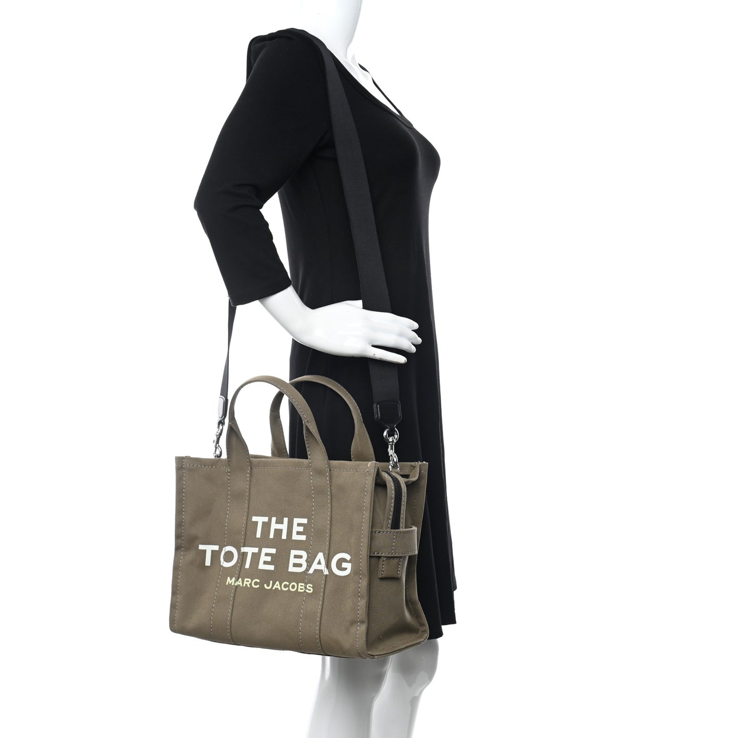 Cotton Canvas The Traveler Tote Bag Slate Green