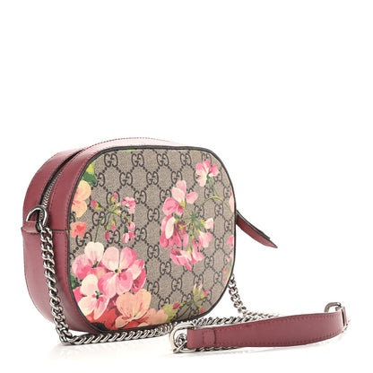Gucci GG Supreme Monogram Blooms Mini Chain Shoulder Bag Beige Multicolor Dry Rose 3 of 10