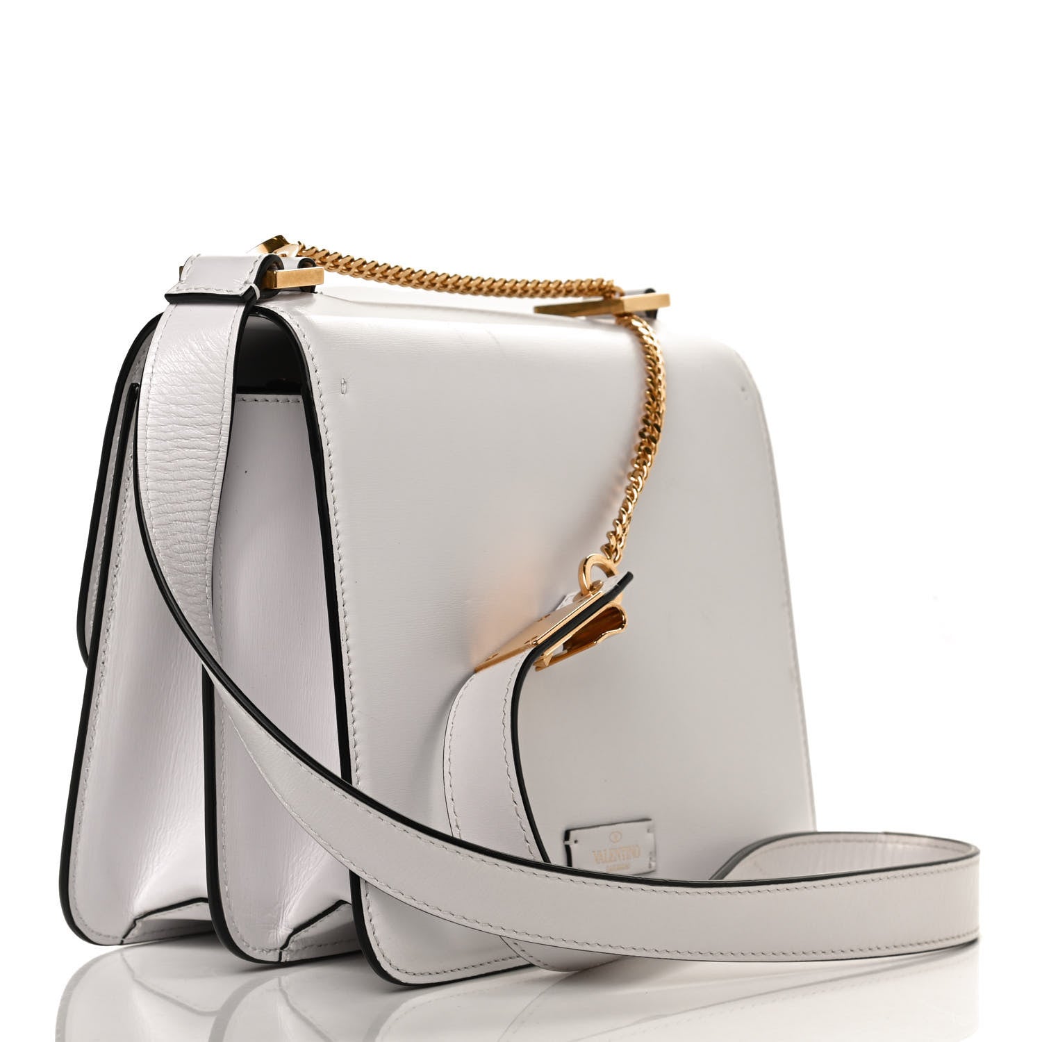 Valentino Garavani Smooth Calfskin Small VSling Shoulder Bag White 3 of 13