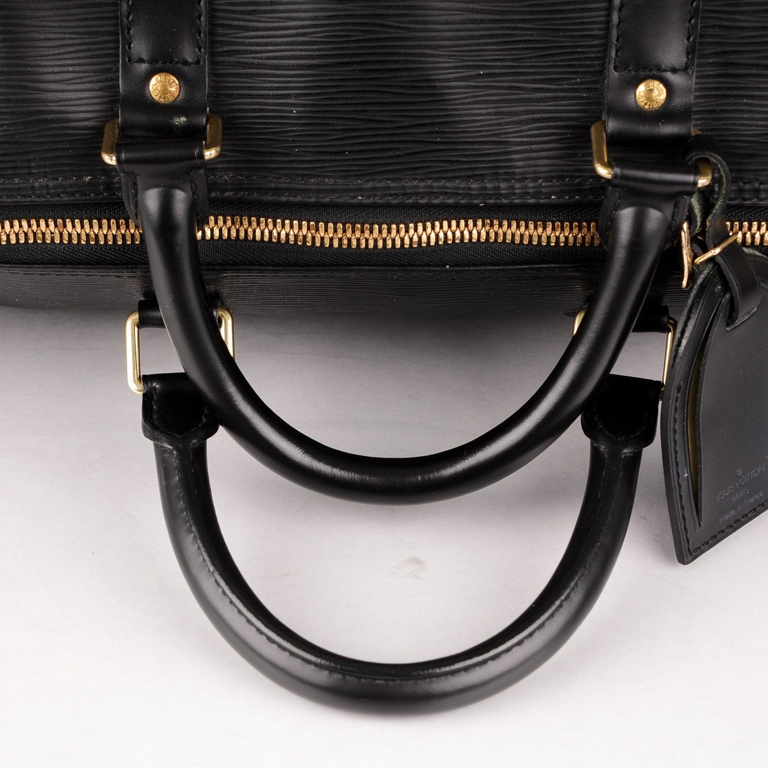 Louis Vuitton Epi Keepall 55 Black 6 of 12