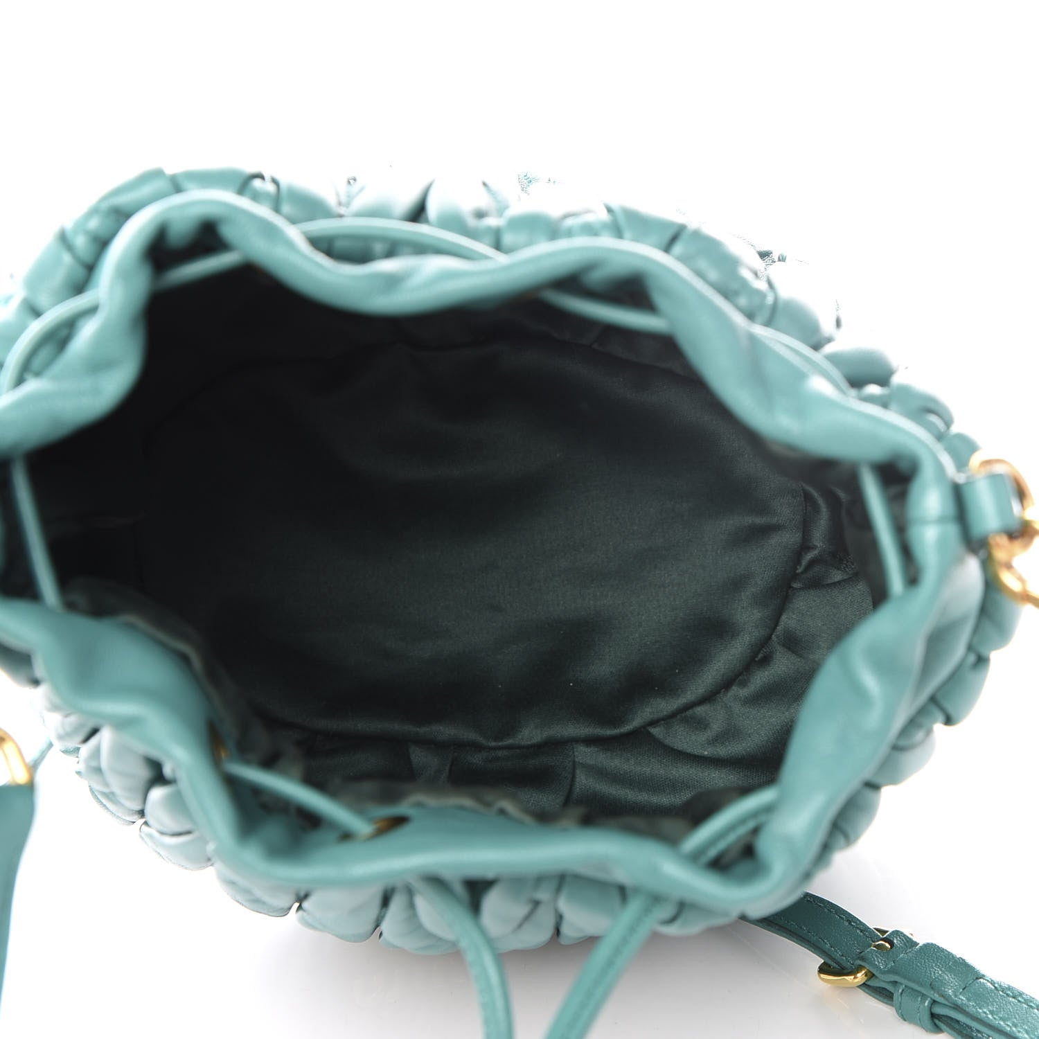 Miu Miu Nappa Matelasse Small Bucket Bag Assenzio 4 of 9