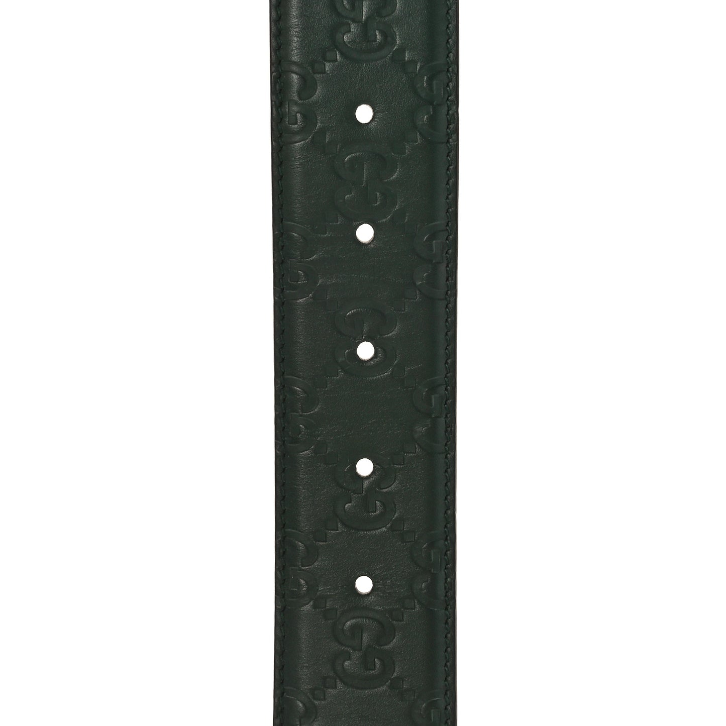 Guccissima Signature Interlocking G 40mm Belt 85 34 Green