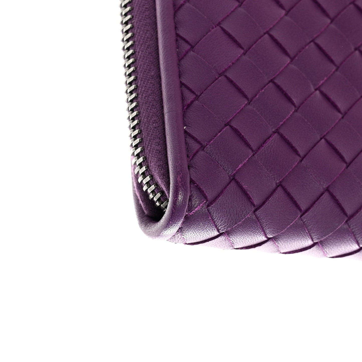 Nappa Intrecciato Zip Around Wallet Monalisa