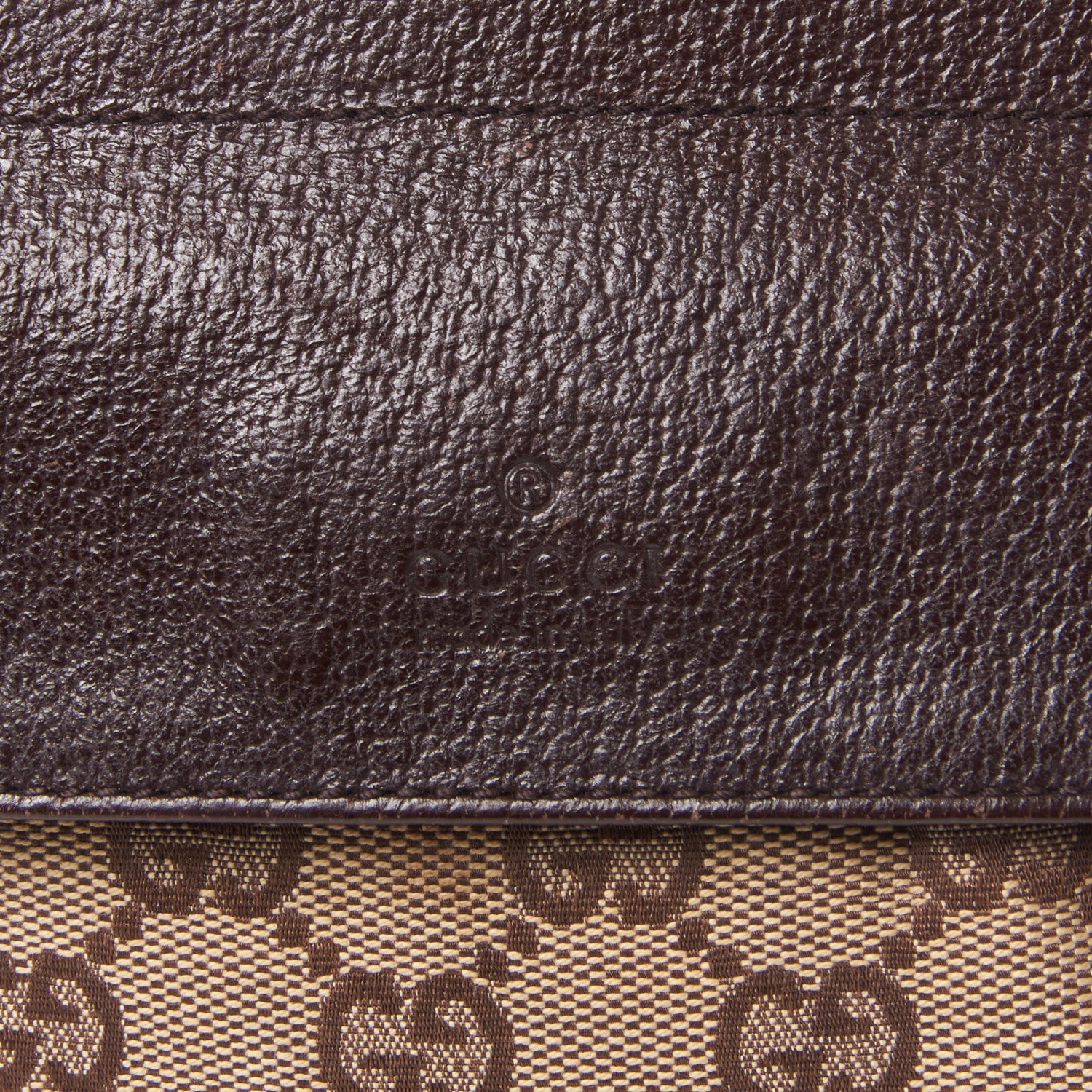Gucci GG Monogram Double Pocket Belt Bag Dark Brown 6 of 8