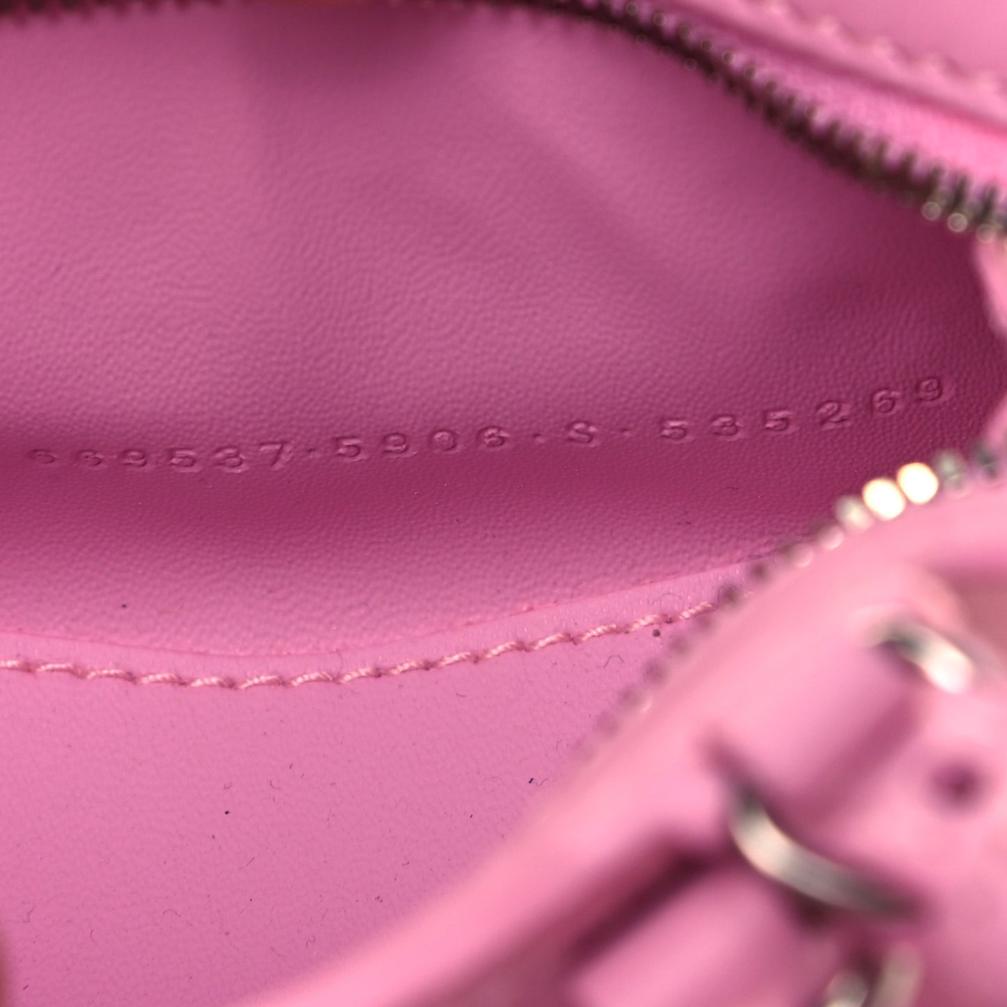 Smooth Calfskin Neo Classic Silver Hardware Super Nano City Crossbody Candy Pink