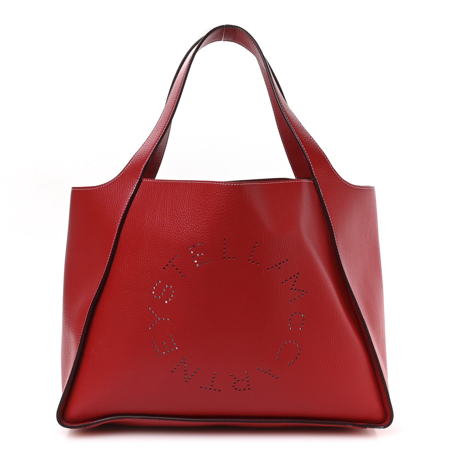 Grainy Alter Mat Perforated Tote Red