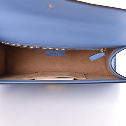 Gucci Calfskin Small Sylvie Shoulder Bag Clear Sky Blue 5 of 10