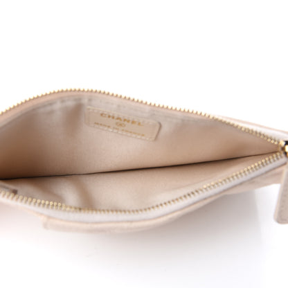 Chanel Caviar Quilted Classic iPhone Pouch Light Beige 5 of 8