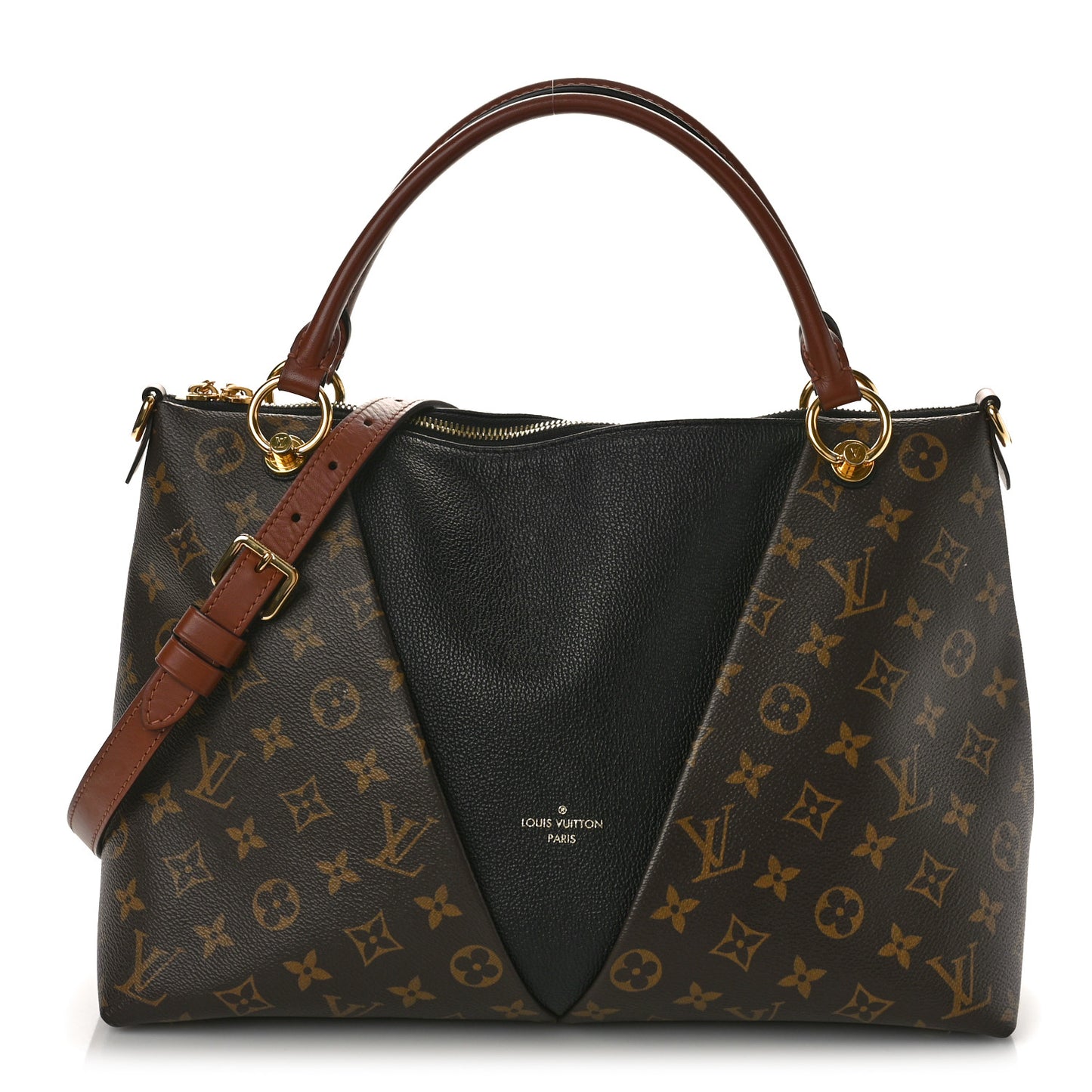 Monogram V Tote MM Black