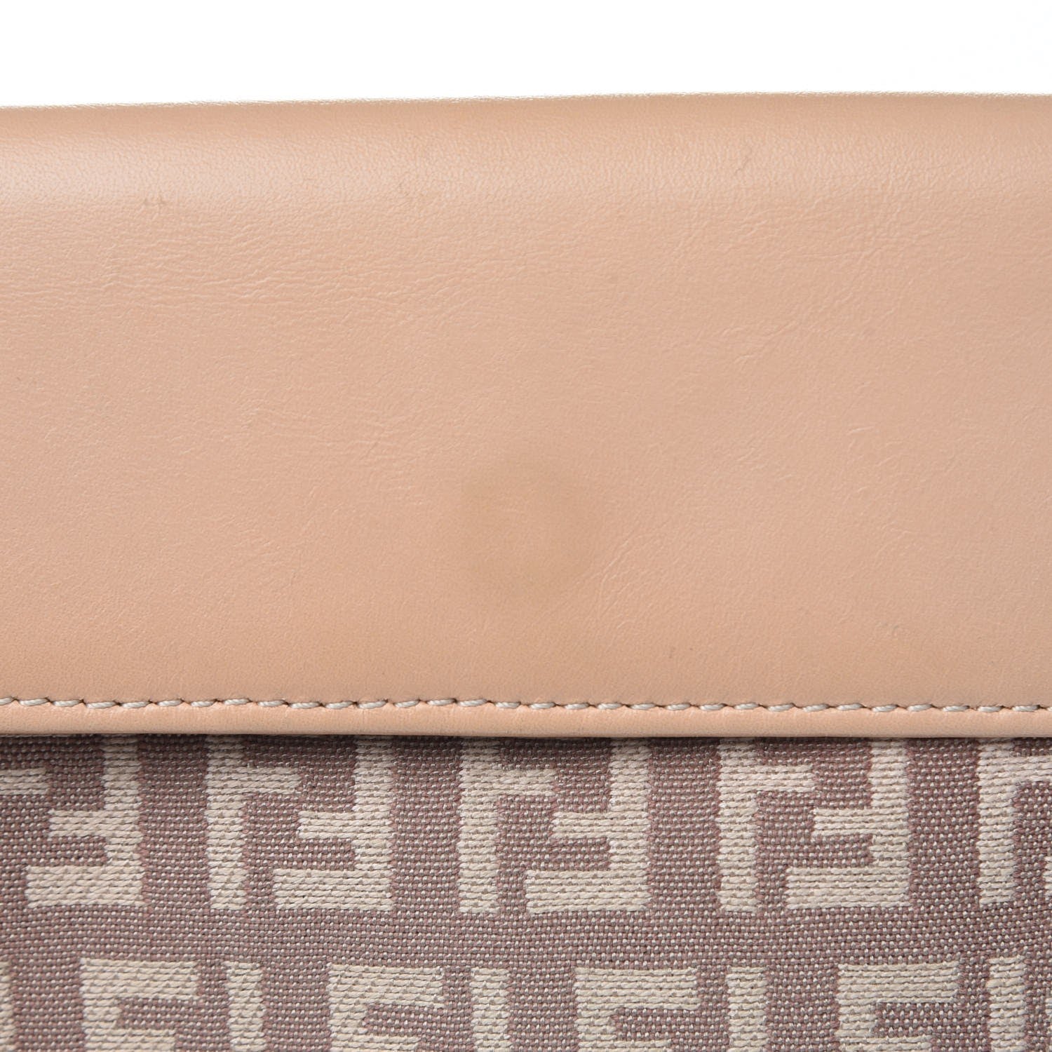 Fendi Zucchino Compact Wallet Beige 12 of 14