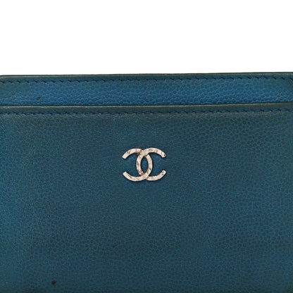 Chanel Caviar Card Holder Blue 8 of 15