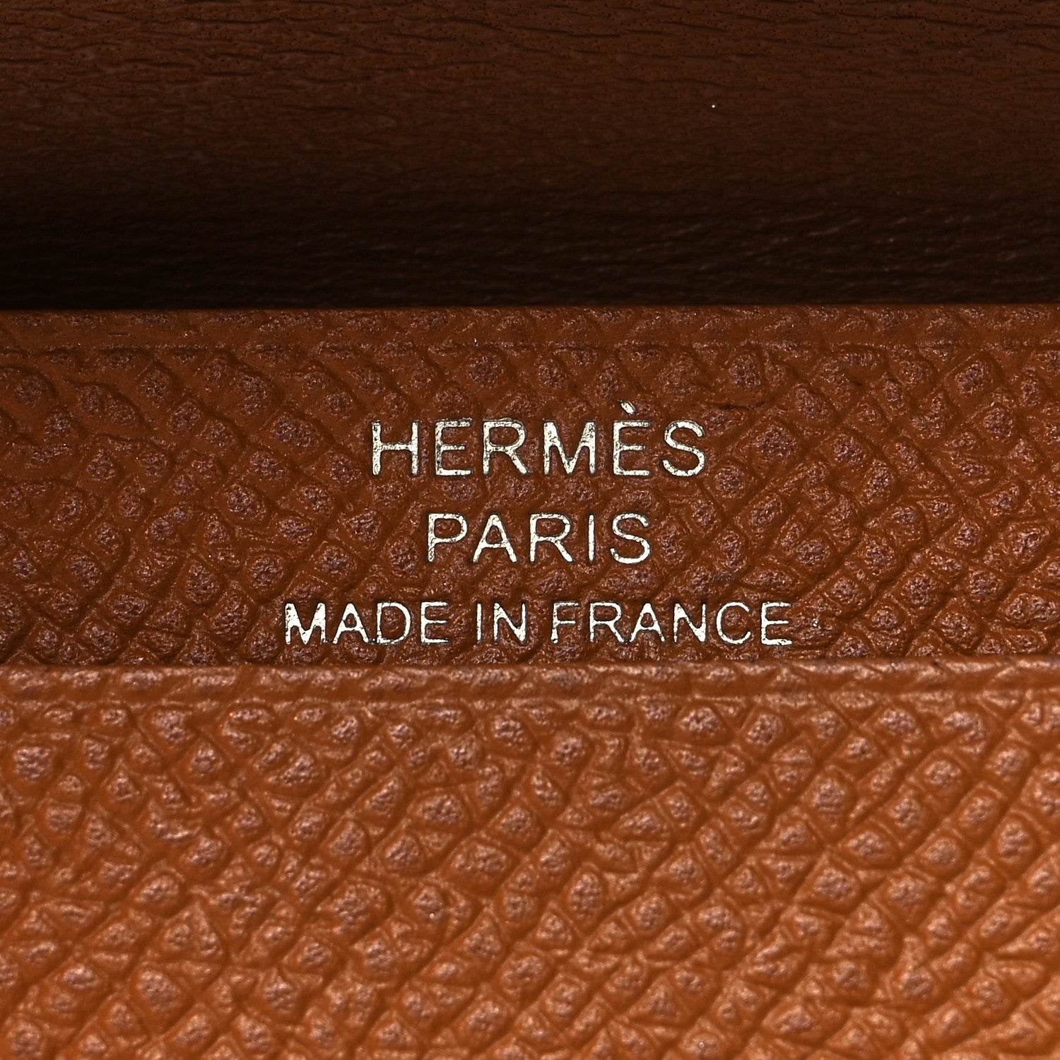 Hermes Epsom Bearn Card Holder Wallet Gold 6 of 10