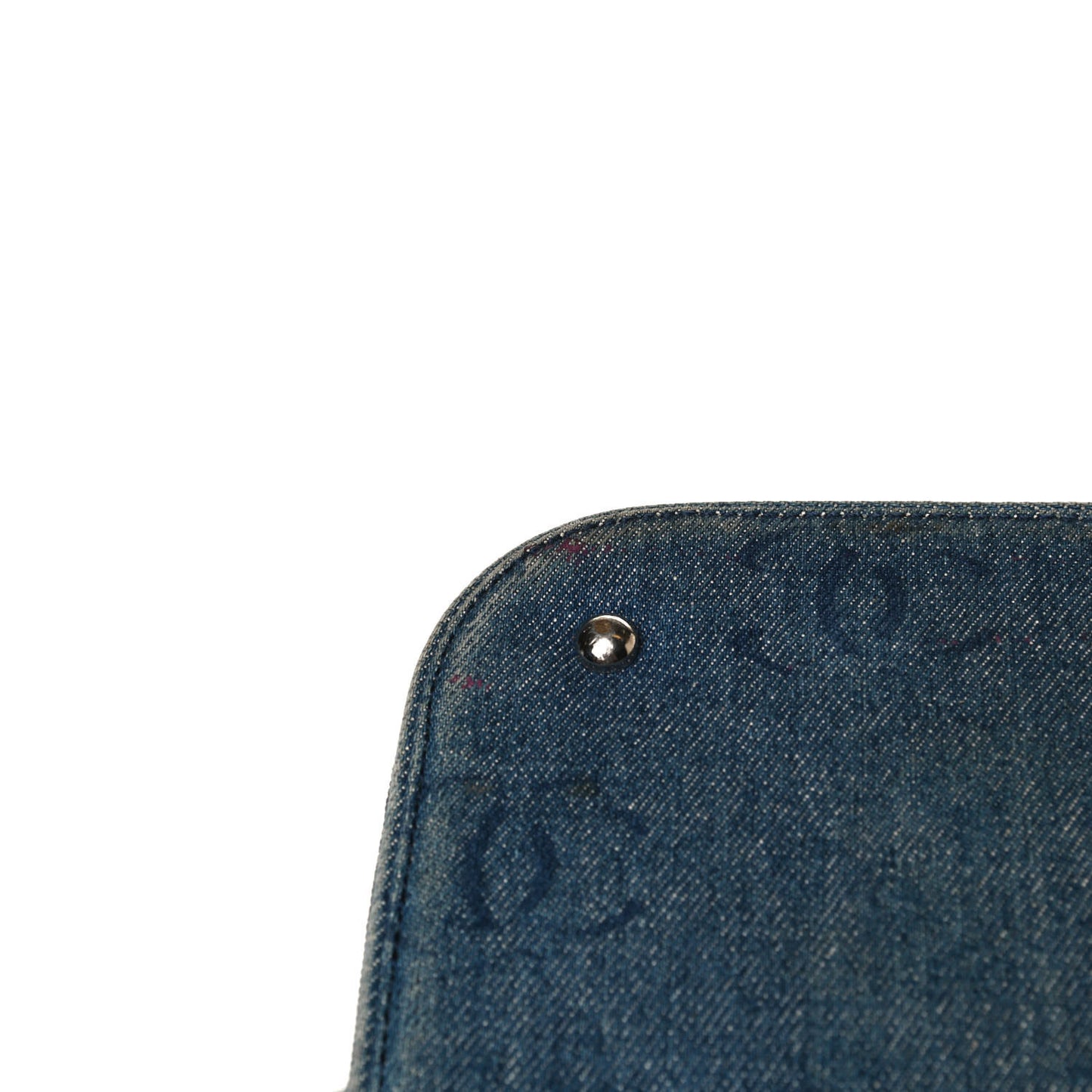 Denim Vanity Cosmetic Case Blue
