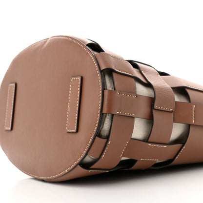 Burberry Smooth Calfskin Small Foster Bucket Bag Tan 10 of 15