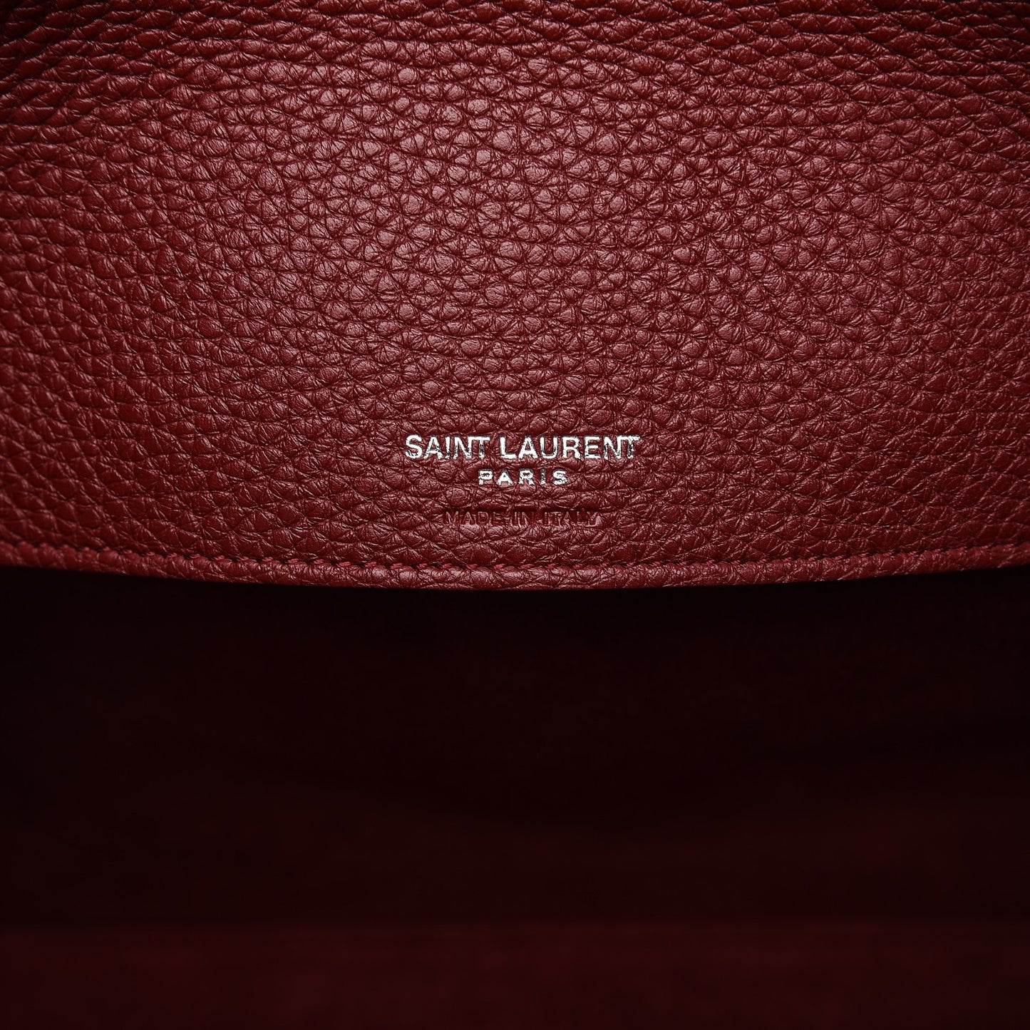 Grained Calfskin Small Supple Sac De Jour Dark Pallisandre