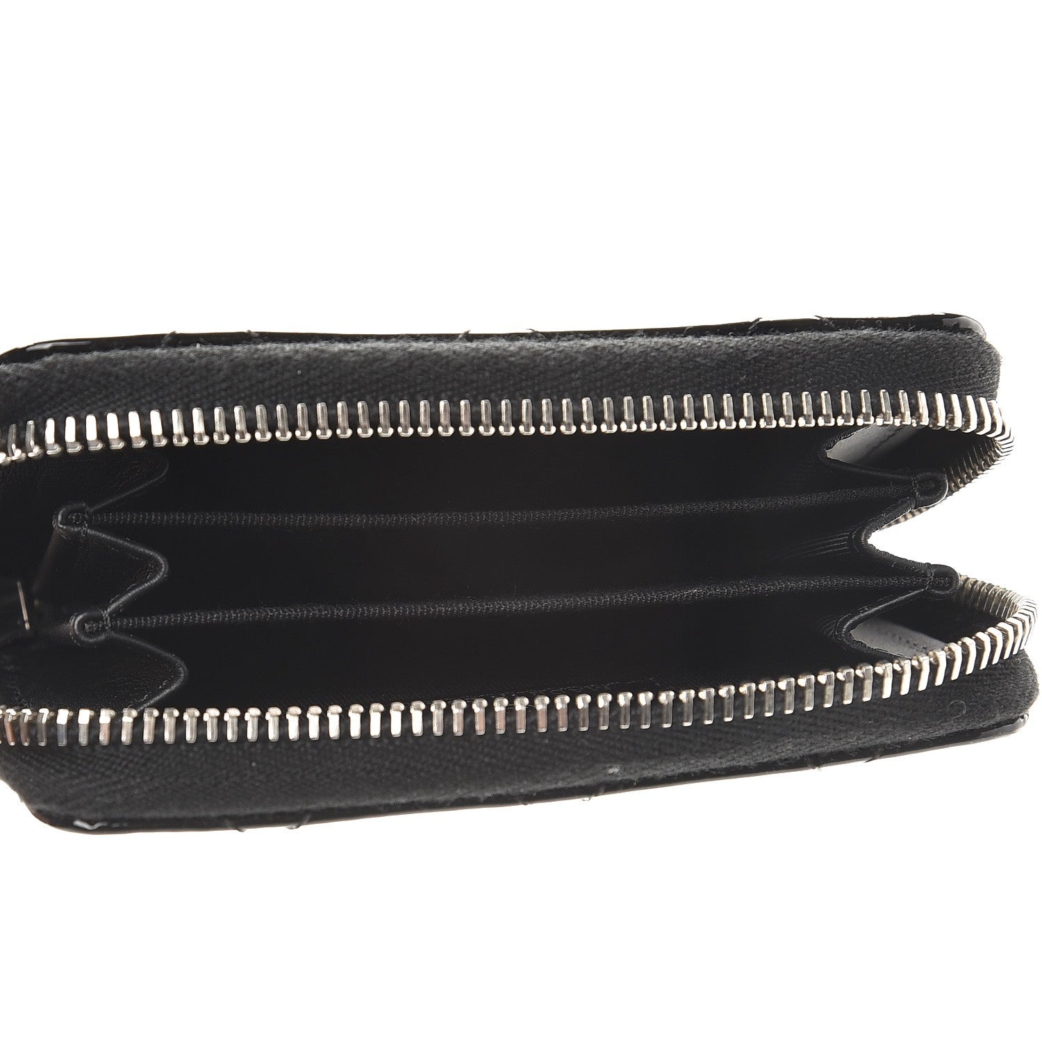Chanel Patent Calfskin Quilted Zip Coin Purse Black 5 of 8