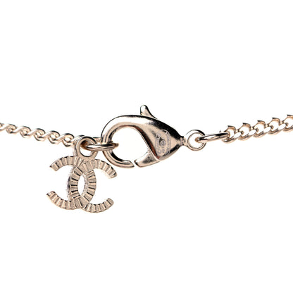 Chanel Enamel CC Pendant Necklace Black Light Gold 6 of 6
