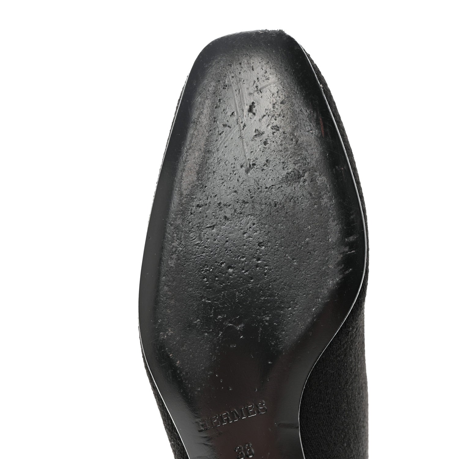 Hermes Knit Calfskin Duo Ankle Boots 36 Black 10 of 11