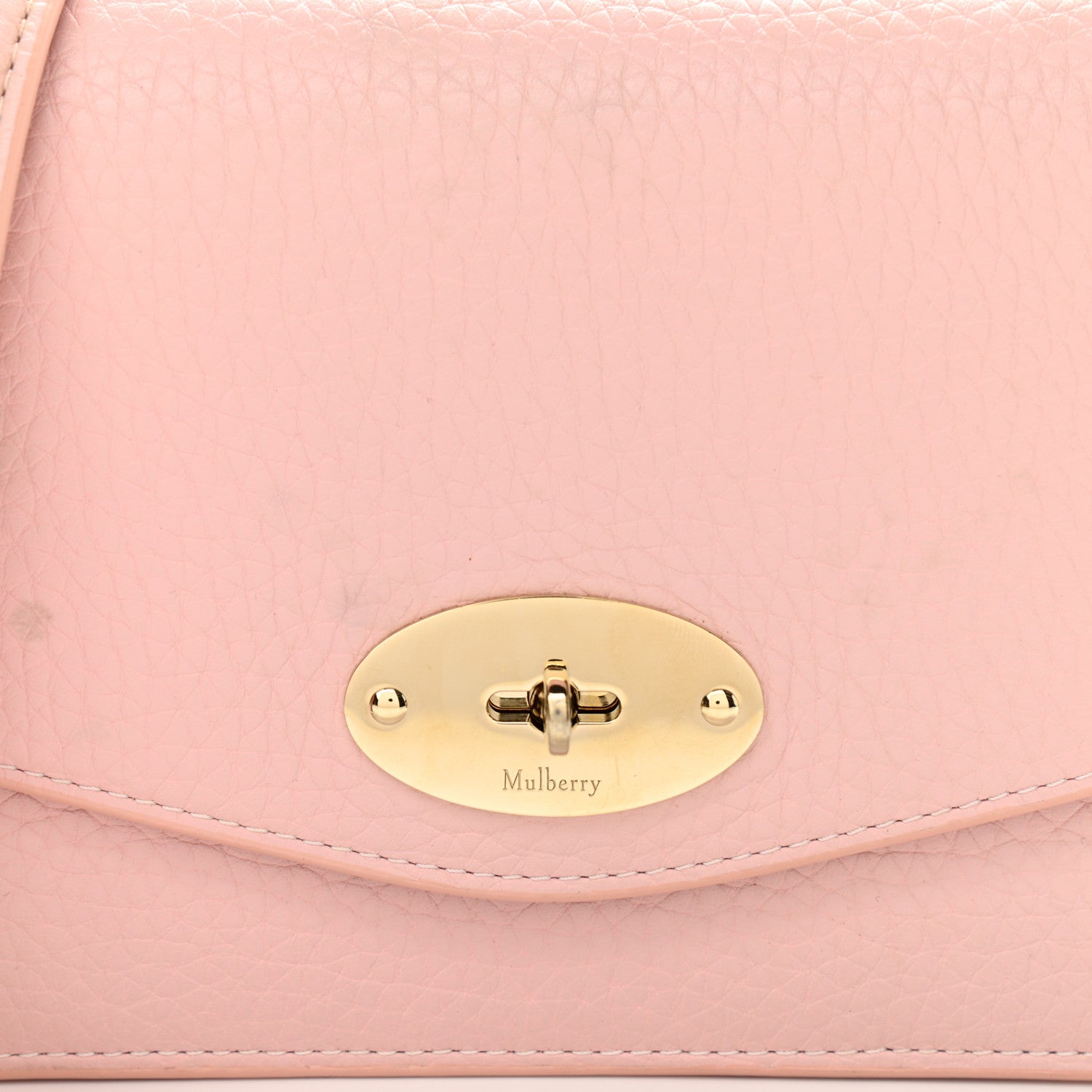 Mulberry Small Classic Grain Calfskin Small Darley Powder Pink 10 of 10