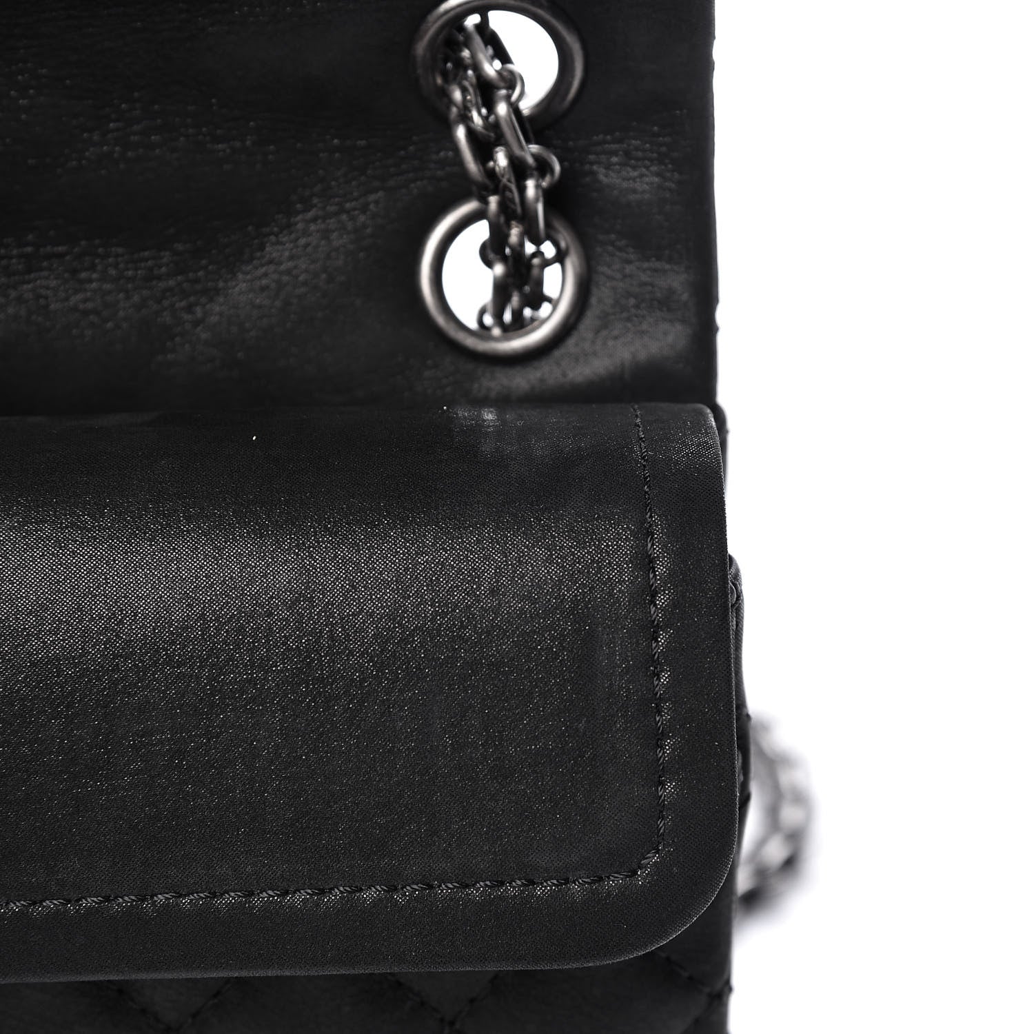 Chanel Iridescent Calfskin Quilted 2.55 Reissue 224 Flap Black 9 of 18