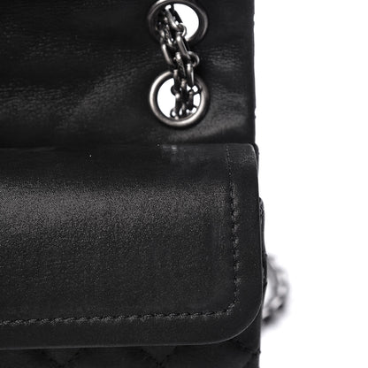 Chanel Iridescent Calfskin Quilted 2.55 Reissue 224 Flap Black 9 of 18