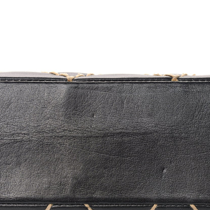 Chanel Calfskin Wild Stitch Jumbo Flap Black 13 of 15