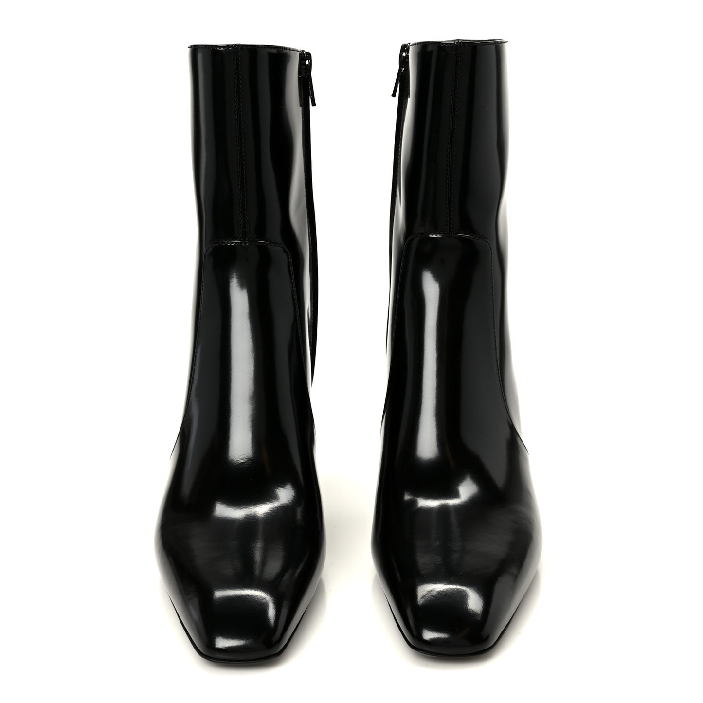 Vitello Marilyn Betty 70 Ankle Zip Boots 40 Black