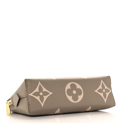 Louis Vuitton Empreinte Monogram Giant Cosmetic Pouch PM Tourterelle Crème 4 of 9