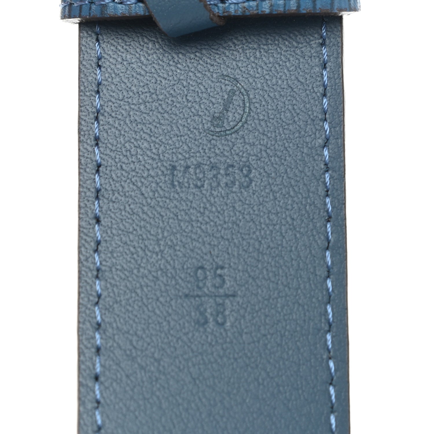 Louis Vuitton Epi 35mm Belt 95 38 Blue Celeste 5 of 6