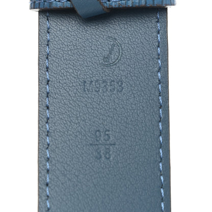 Louis Vuitton Epi 35mm Belt 95 38 Blue Celeste 5 of 6