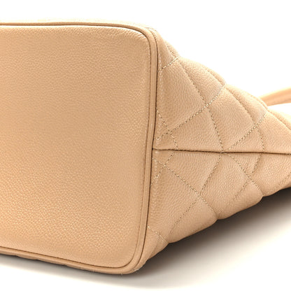 Chanel Caviar Quilted Medallion Tote Beige 9 of 9