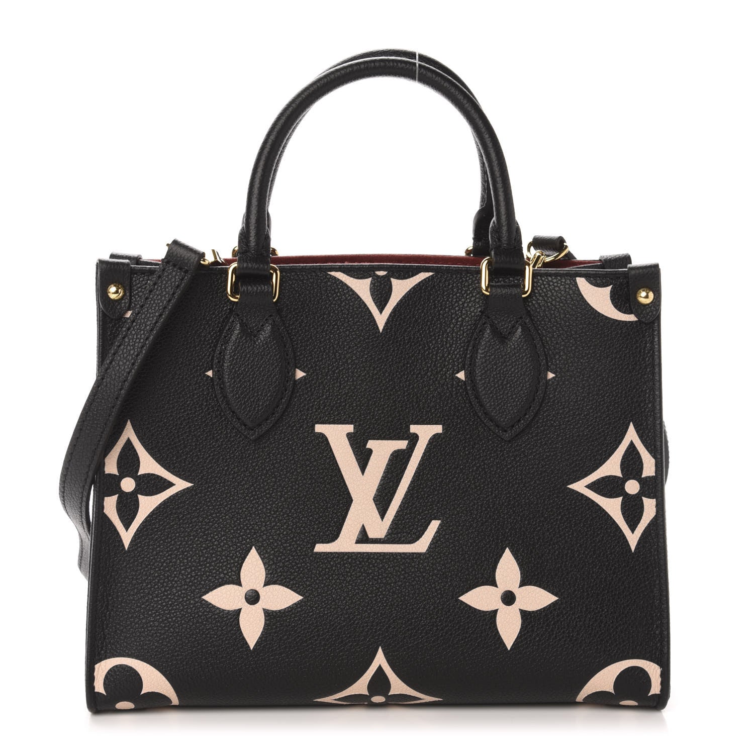 Louis Vuitton Empreinte Monogram Giant Onthego PM Black Beige 1 of 10