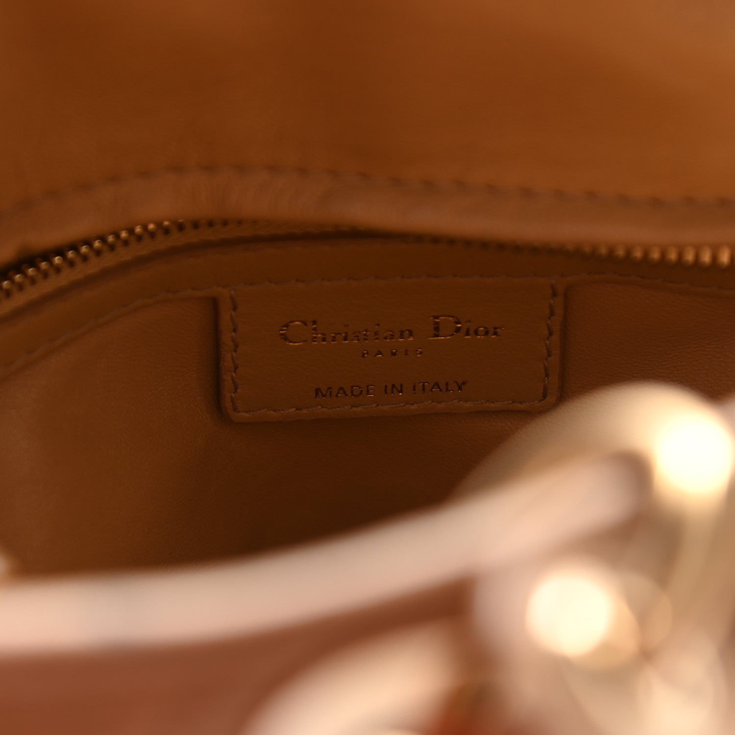 Christian Dior Lambskin Cannage Dior Tote Beige 6 of 15
