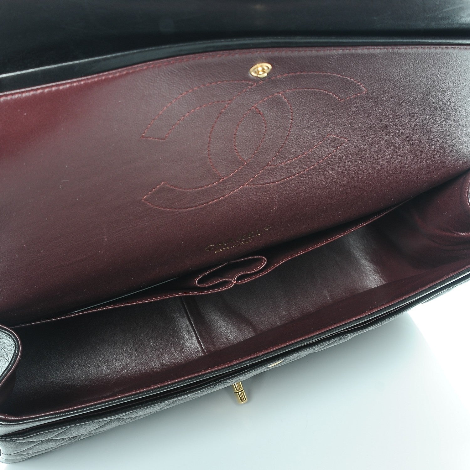 Chanel Lambskin Quilted Maxi Double Flap Black 5 of 8