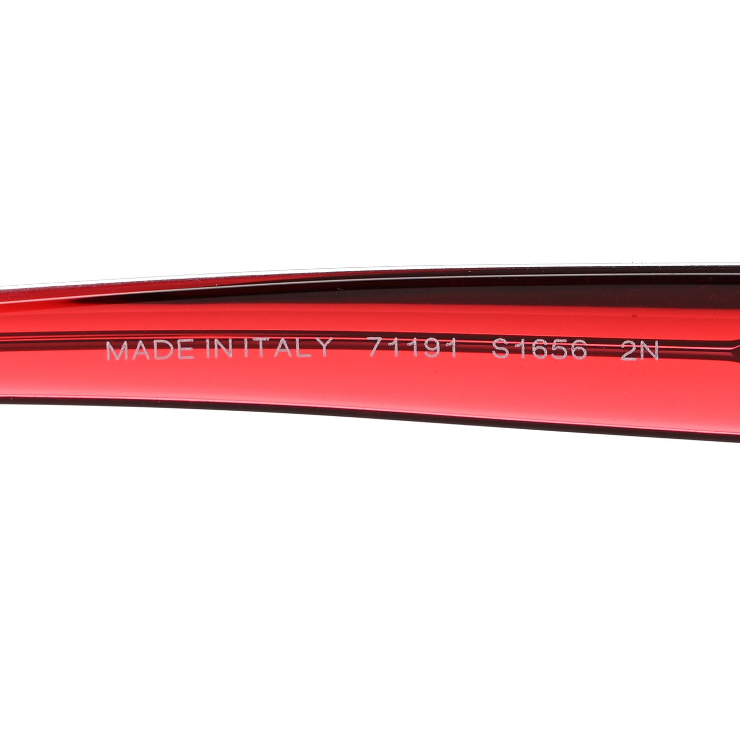 Acetate Transparent CC Sunglasses 71191 Red
