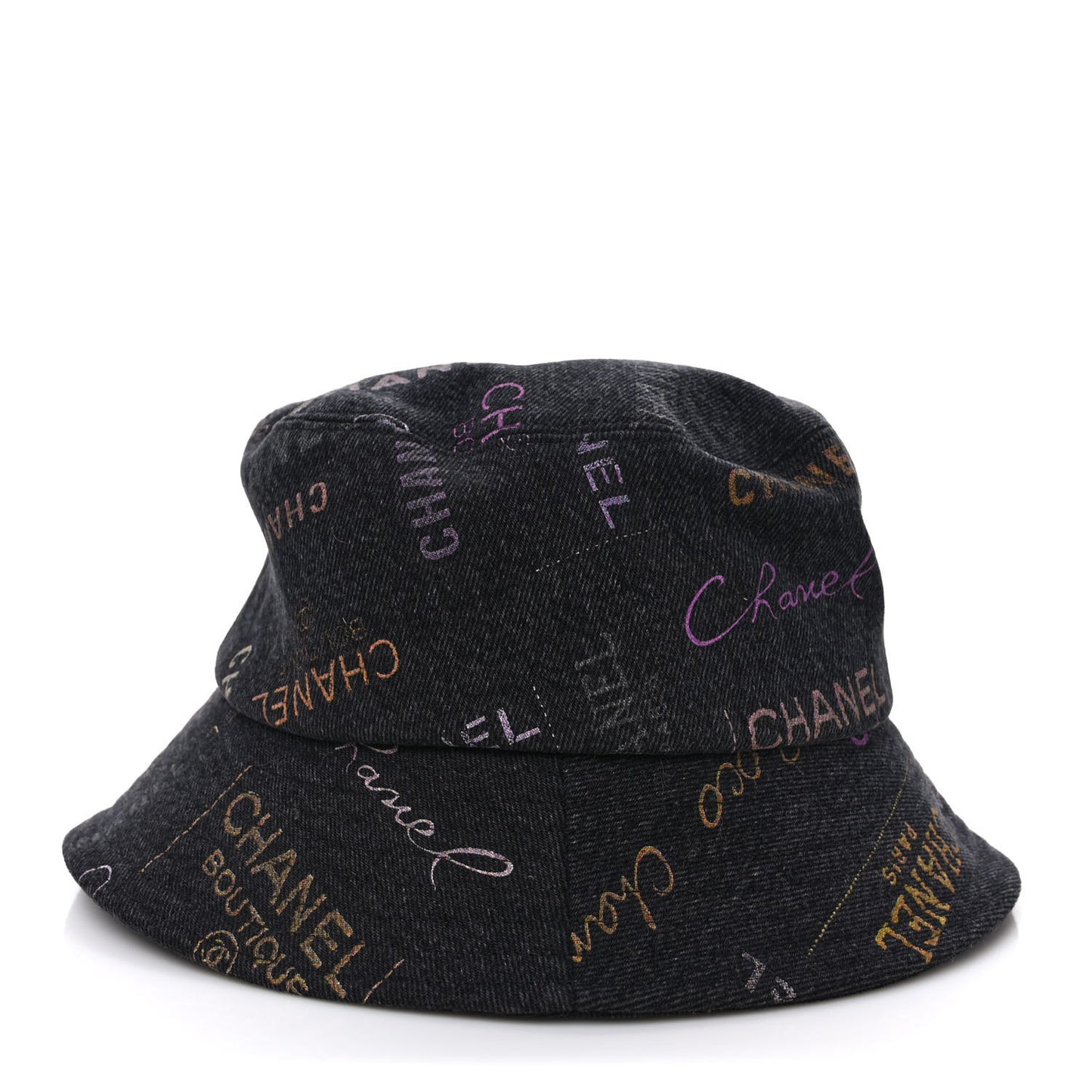 Denim Mood Cloche Bucket Hat M Black