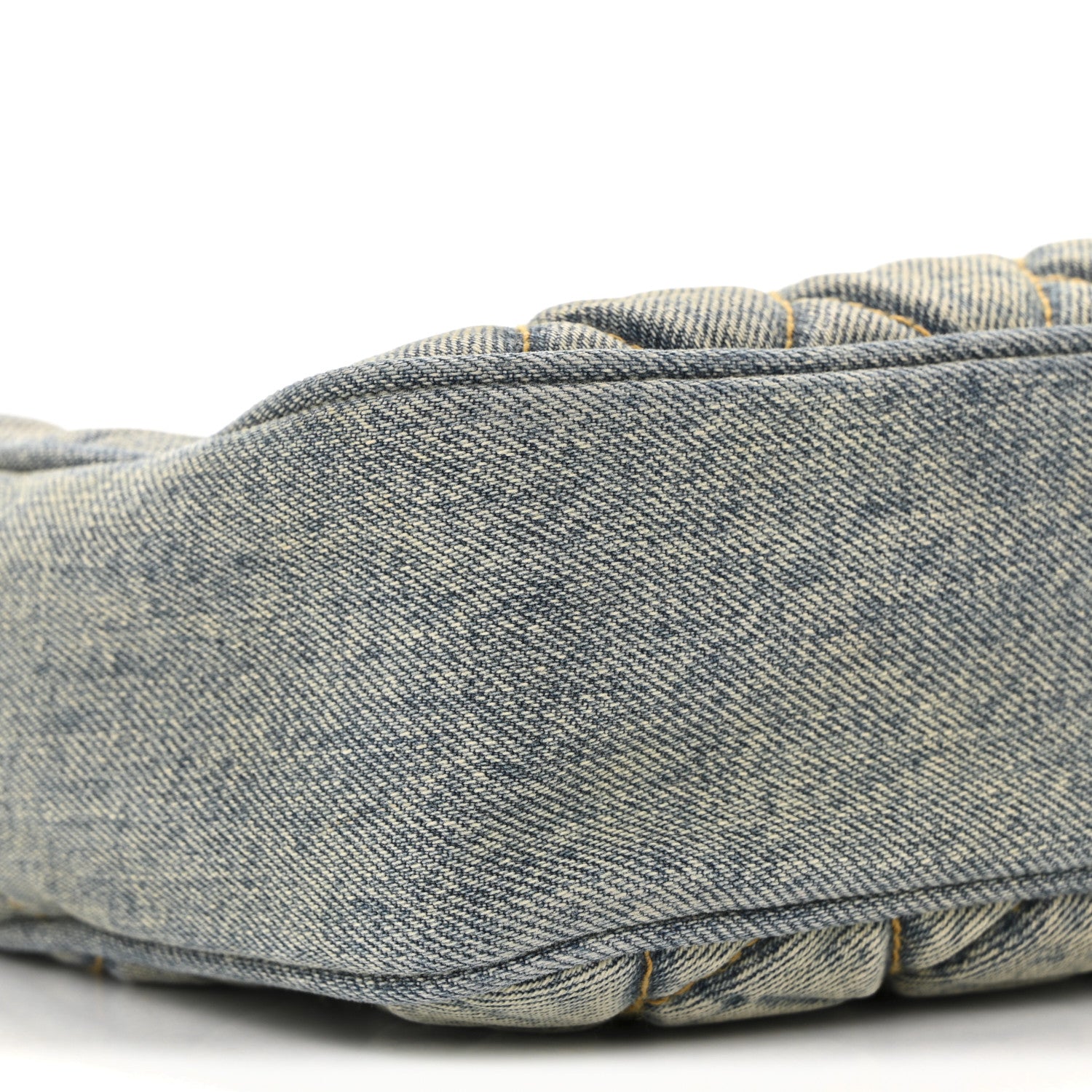 Saint Laurent Denim Matelasse Quilted Summer Embroidered Classic Monogram Camera Bag Blue 9 of 14