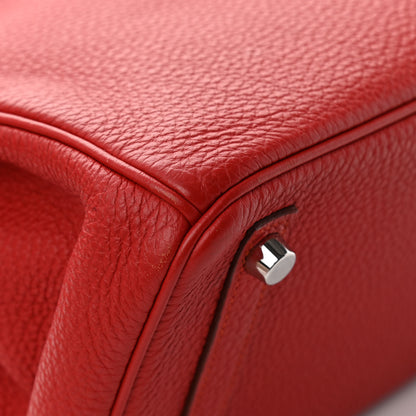 Hermes Togo Birkin 25 Rouge Garance 12 of 17