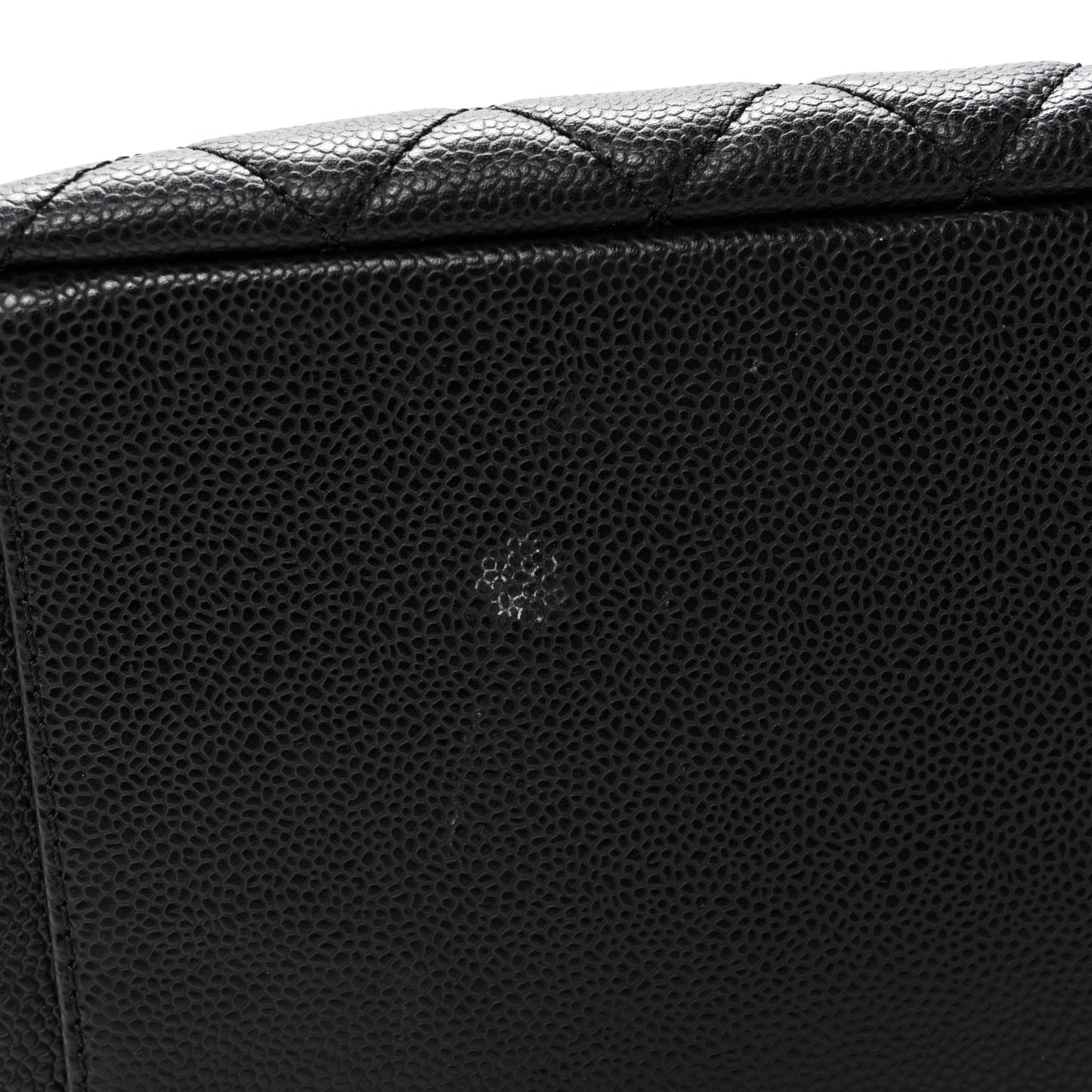 Caviar Quilted Grand Shopping Tote GST Black