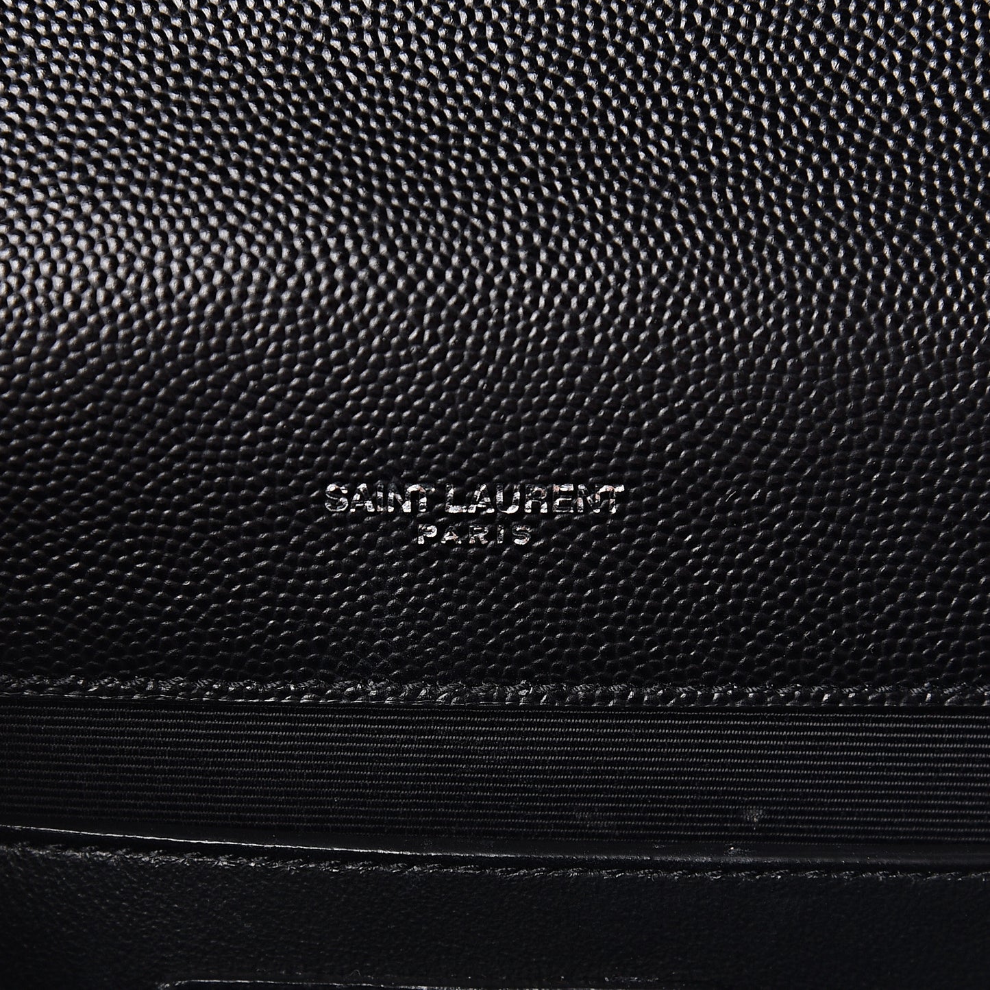 Grain De Poudre Textured Mixed Matelasse Triquilt Medium Monogram Satchel Black