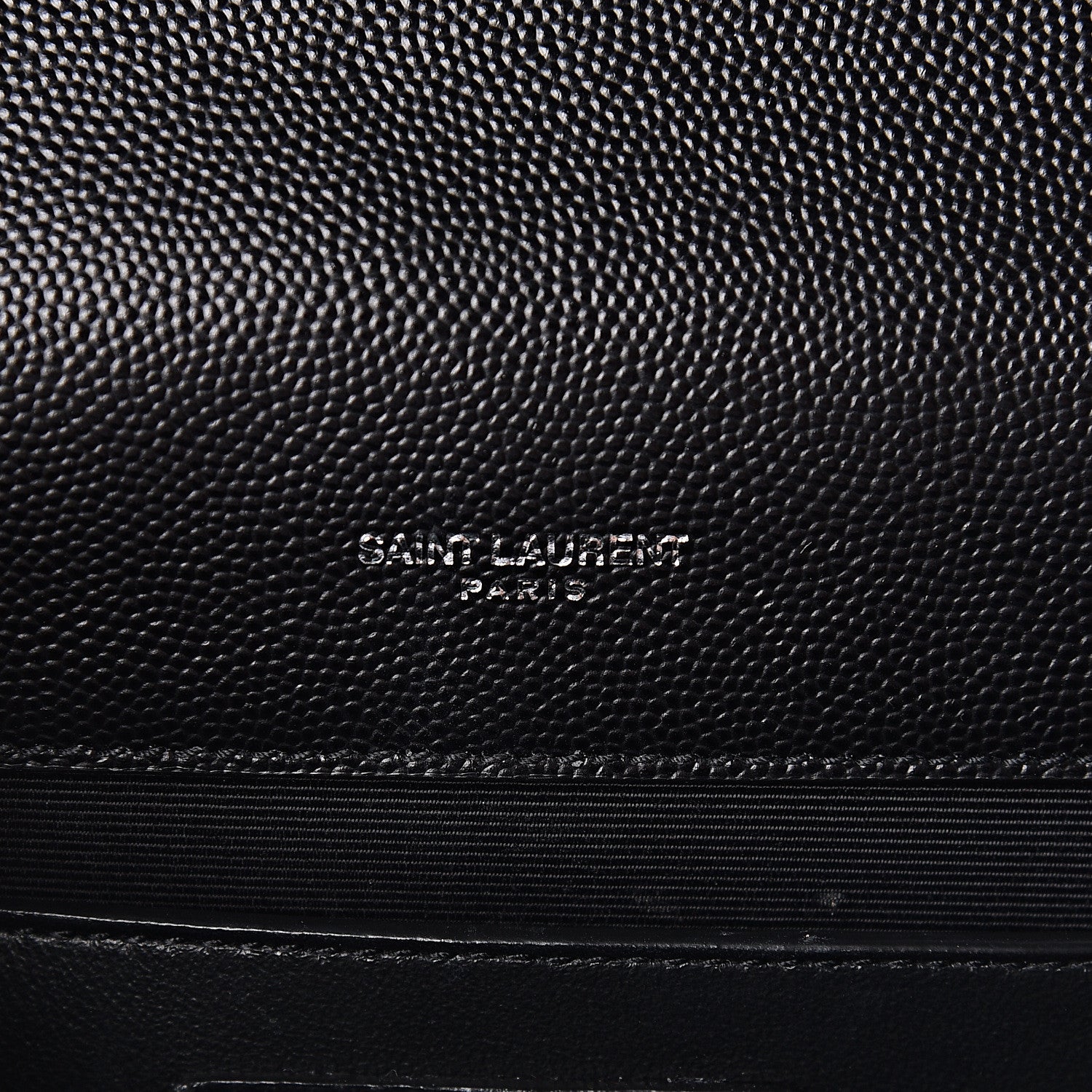 Saint Laurent Grain De Poudre Textured Mixed Matelasse Triquilt Medium Monogram Satchel Black 6 of 10