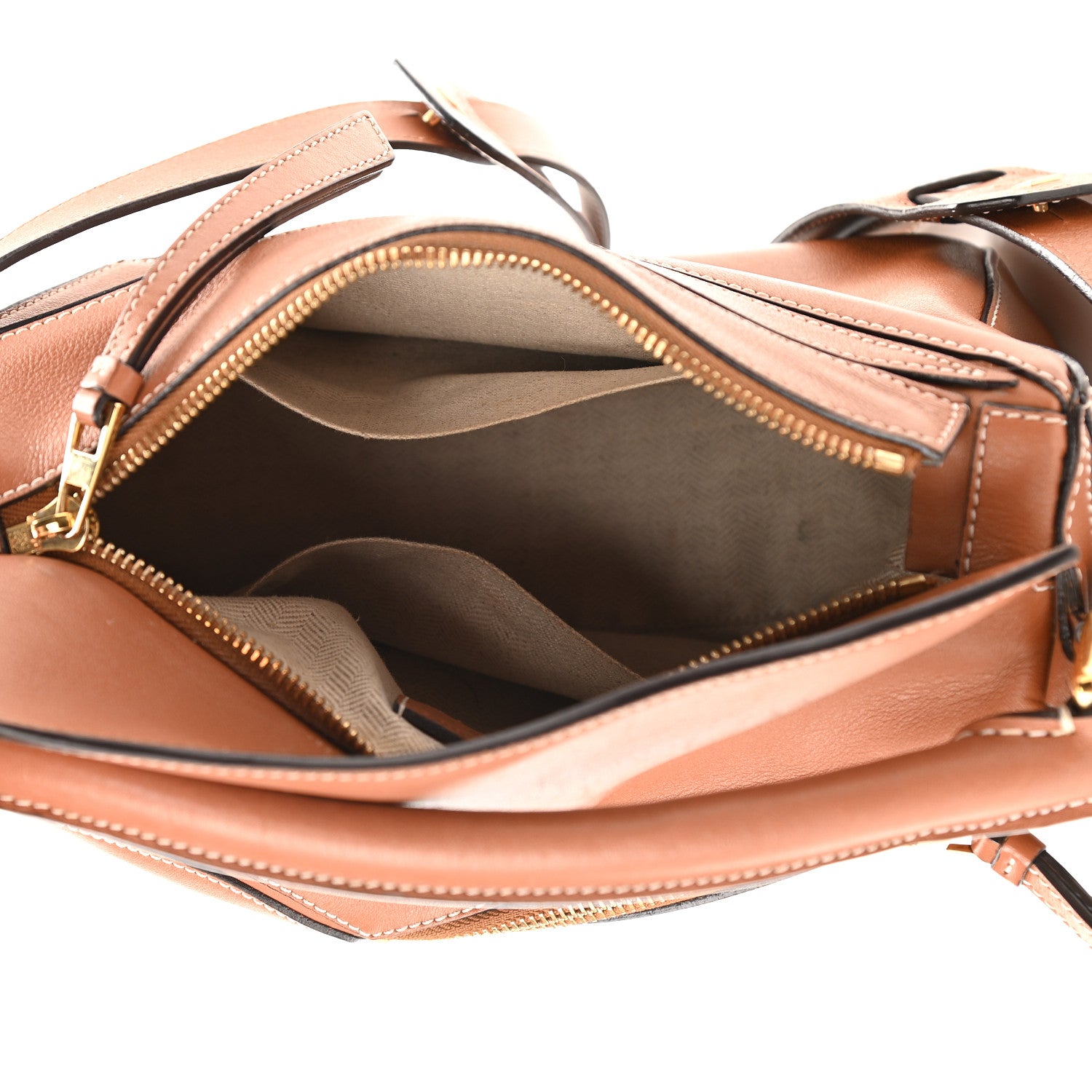 Loewe Calfskin Small Puzzle Bag Tan 5 of 11