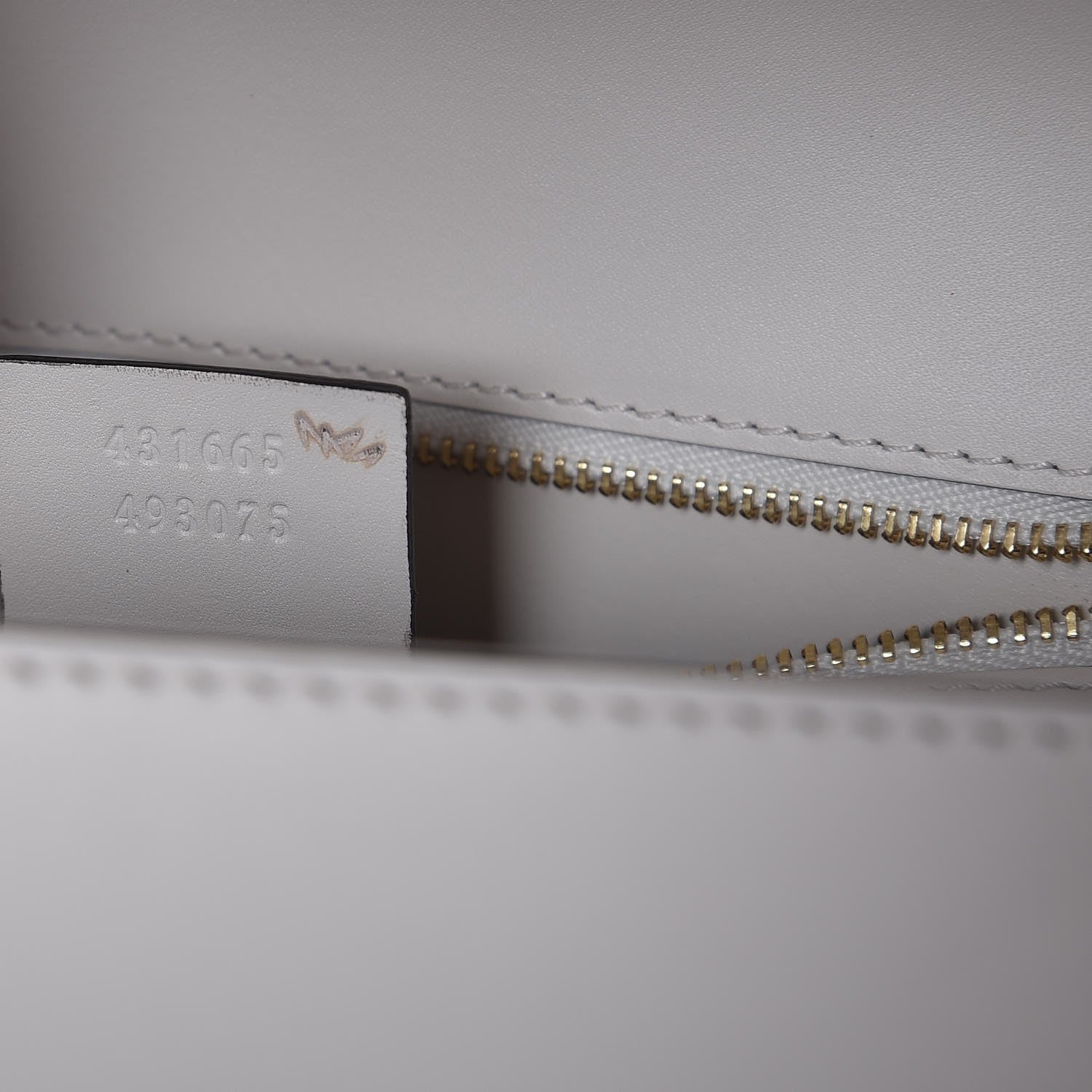 Gucci Calfskin Embroidered Medium Sylvie Top Handle Bag White 8 of 8