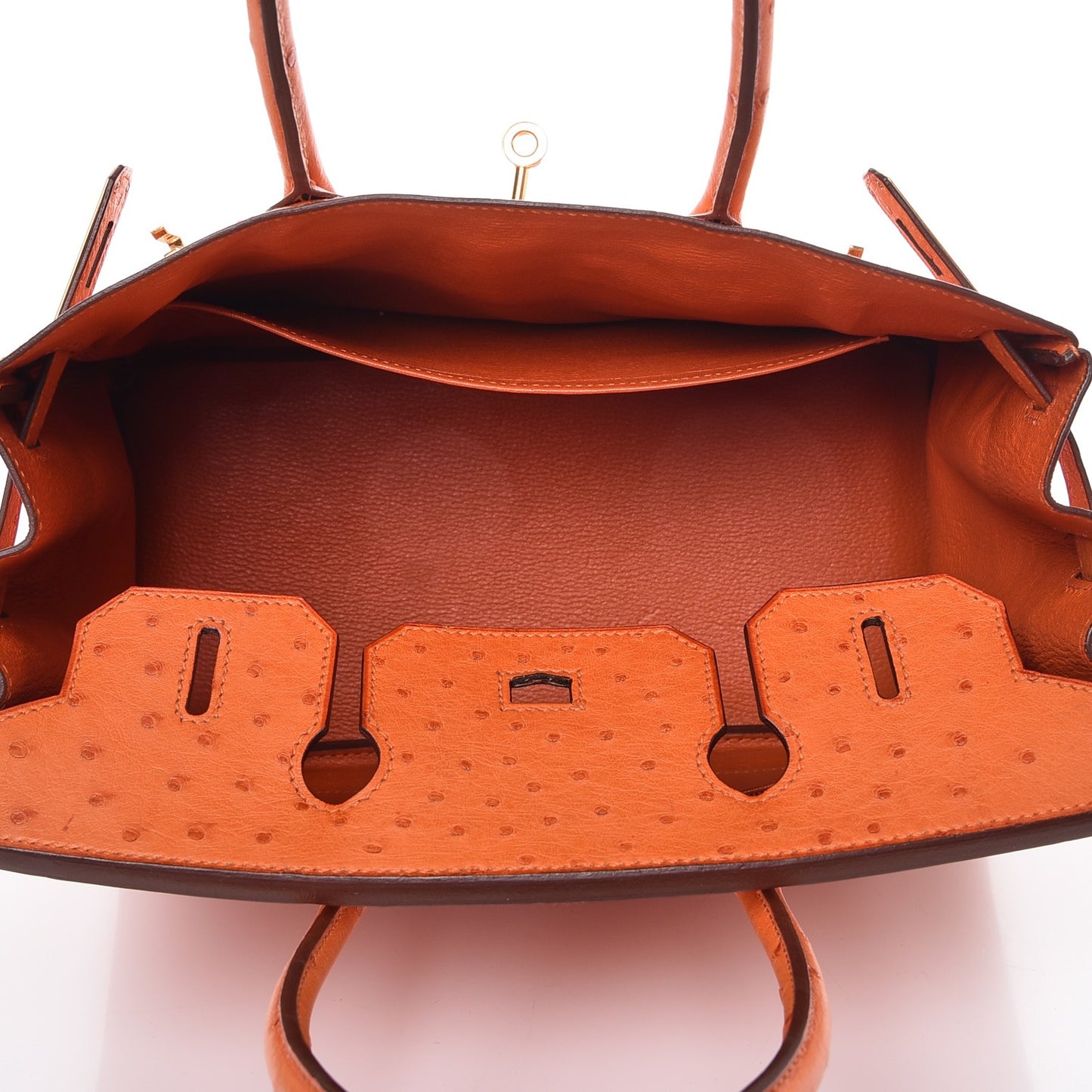 Ostrich Birkin 30 Orange