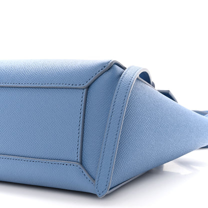 Celine Grained Calfskin Nano Belt Bag Azure 10 of 10