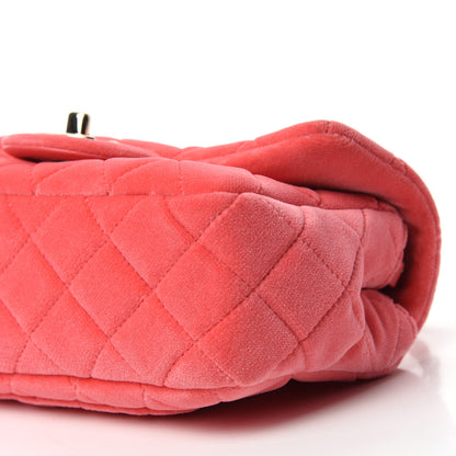 Chanel Velvet Quilted Mini Rectangular Pearl Crush Flap Pink 7 of 10