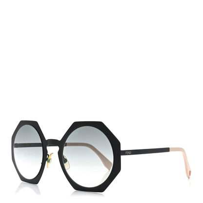 Fendi Acetate Octagonal Sunglasses FF 0152/S Black Pink 1 of 7